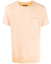 T-shirt girocollo arancione di Levi's Made & Crafted