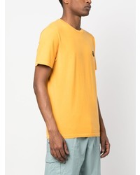 T-shirt girocollo arancione di Parajumpers