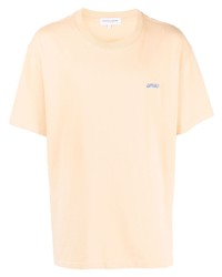 T-shirt girocollo arancione di Maison Labiche