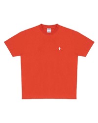 T-shirt girocollo arancione di Marcelo Burlon County of Milan