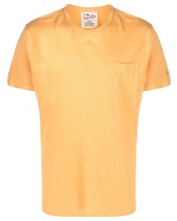 T-shirt girocollo arancione di MC2 Saint Barth