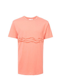 T-shirt girocollo arancione di Onia