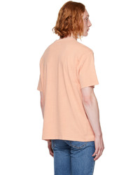 T-shirt girocollo arancione di Levi's