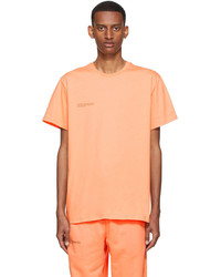 T-shirt girocollo arancione di PANGAIA