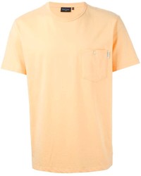 T-shirt girocollo arancione di Paul Smith