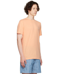 T-shirt girocollo arancione di A.P.C.