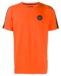 T-shirt girocollo arancione di Plein Sport