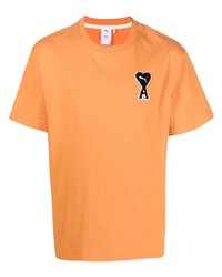 T-shirt girocollo arancione di Puma