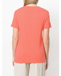 T-shirt girocollo arancione di Aspesi