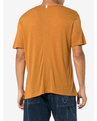 T-shirt girocollo arancione di Lot78