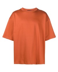 T-shirt girocollo arancione di Styland