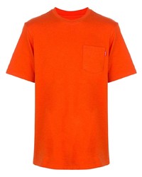 T-shirt girocollo arancione di Supreme