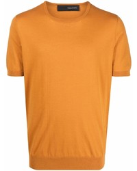 T-shirt girocollo arancione di Tagliatore