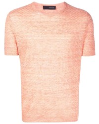 T-shirt girocollo arancione di Tagliatore