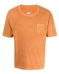 T-shirt girocollo arancione di VISVIM