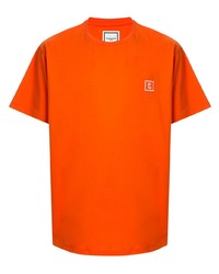 T-shirt girocollo arancione di Wooyoungmi