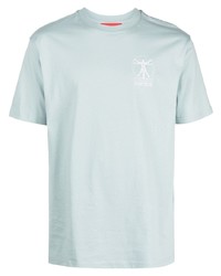 T-shirt girocollo azzurra di 032c