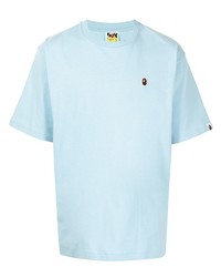 T-shirt girocollo azzurra di A Bathing Ape