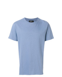 T-shirt girocollo azzurra di A.P.C.