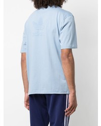 T-shirt girocollo azzurra di adidas