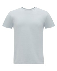 T-shirt girocollo azzurra di Alexander McQueen