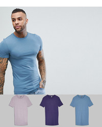 T-shirt girocollo azzurra di ASOS DESIGN