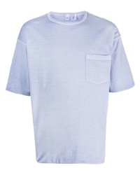 T-shirt girocollo azzurra di Aspesi