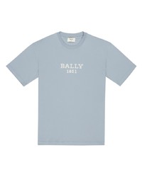 T-shirt girocollo azzurra di Bally