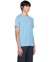 T-shirt girocollo azzurra di Sunspel