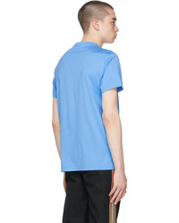 T-shirt girocollo azzurra di Burberry