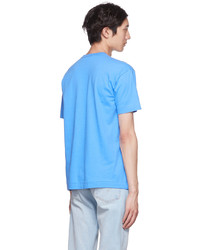 T-shirt girocollo azzurra di Comme Des Garcons Play