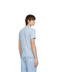 T-shirt girocollo azzurra di VERSACE JEANS COUTURE