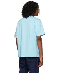T-shirt girocollo azzurra di Barbour