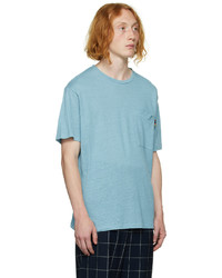 T-shirt girocollo azzurra di Paul Smith