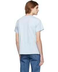 T-shirt girocollo azzurra di A.P.C.