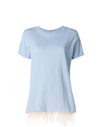T-shirt girocollo azzurra di Blugirl