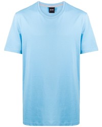 T-shirt girocollo azzurra di BOSS HUGO BOSS