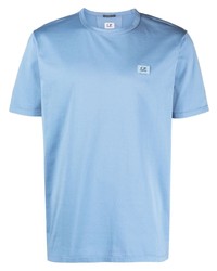 T-shirt girocollo azzurra di C.P. Company