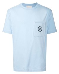 T-shirt girocollo azzurra di Cerruti 1881