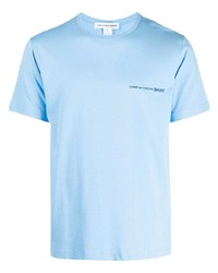 T-shirt girocollo azzurra di Comme Des Garcons SHIRT