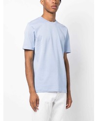T-shirt girocollo azzurra di BOSS