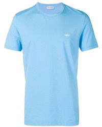 T-shirt girocollo azzurra di Dolce & Gabbana
