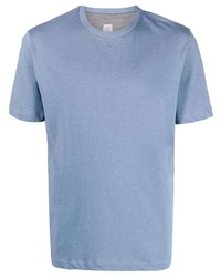 T-shirt girocollo azzurra di Eleventy