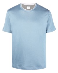 T-shirt girocollo azzurra di Eleventy