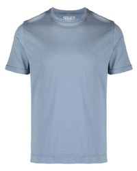 T-shirt girocollo azzurra di Fedeli