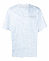 T-shirt girocollo azzurra di Feng Chen Wang
