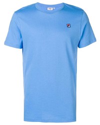 T-shirt girocollo azzurra di Fila