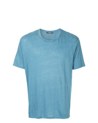 T-shirt girocollo azzurra di Jac+ Jack