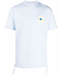 T-shirt girocollo azzurra di Jacquemus