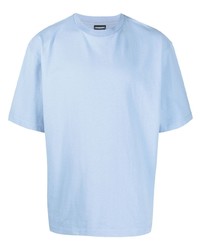 T-shirt girocollo azzurra di Jacquemus